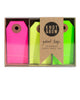 Package of 30 paper parcel gift tags in a trio of classic neon colors